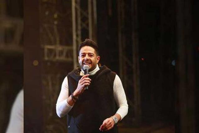 حفل المطرب محمد حماقى في الجامعة الأمريكية بالقاهرة الجديدة  - صورة أرشيفية